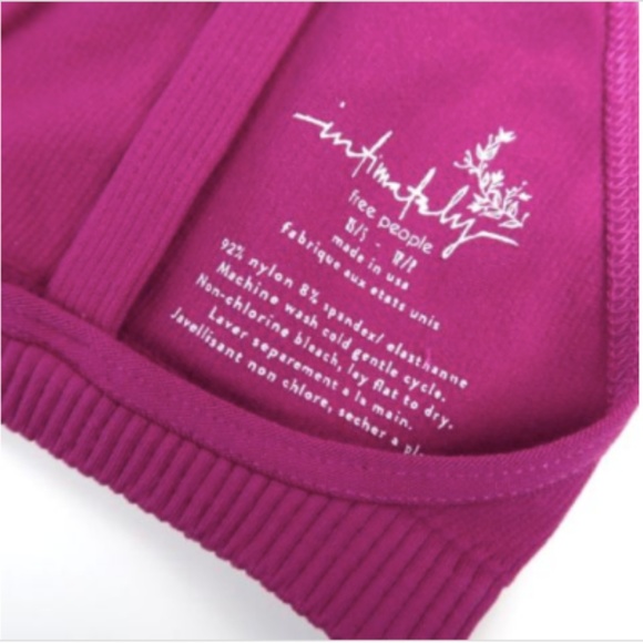 Free People Intimately Keira FUCHSIA Bralette XS/S - Picture 3 of 7